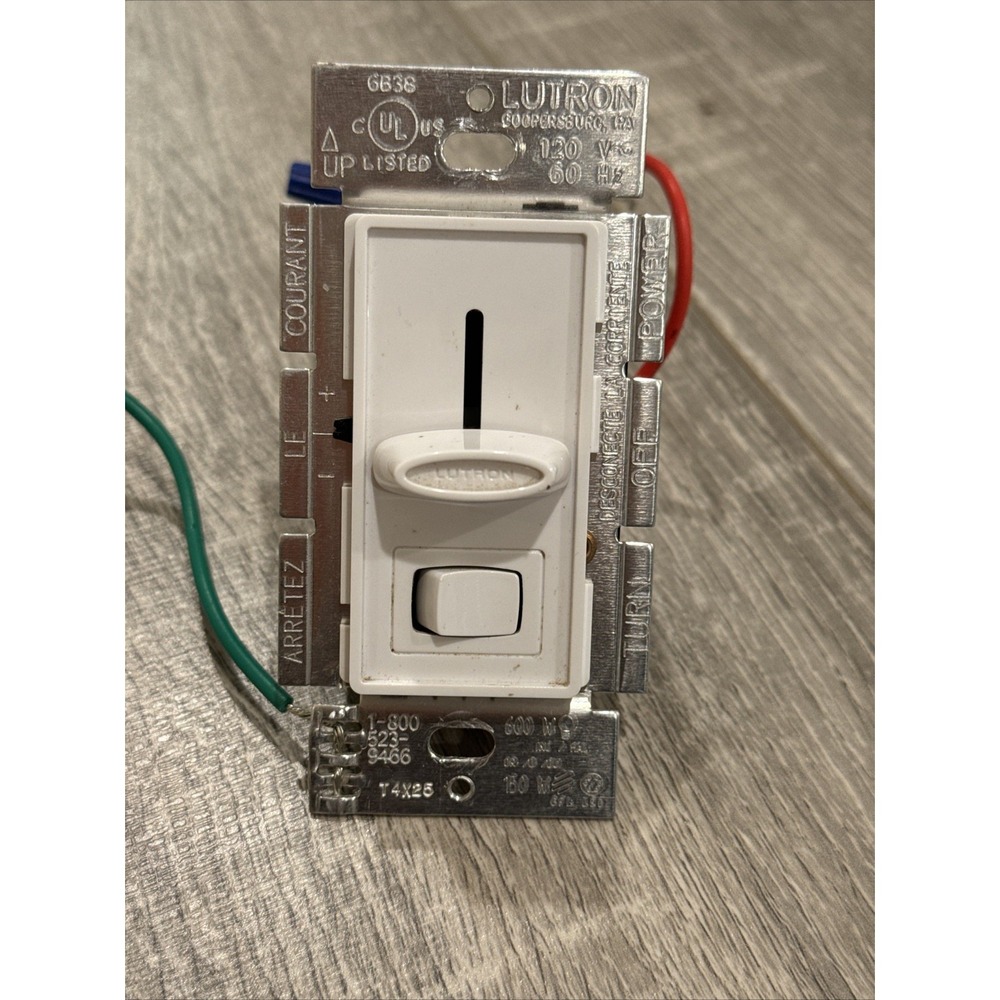 Lutron Skylark Lighting Dimmer Switch SCL-153P-WH White 150W Single 3-Way LED - Picture 9 of 9